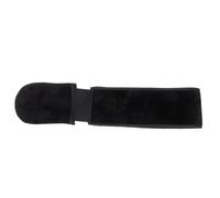 SOESFOUFU Black Bath Back Strap Exfoliating Gloves with Comfortable Flocking Material for Bathing, Body Scrub Exfoliator for Elderly and People with Arthritis
