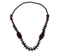 SOESFOUFU Boho Beaded Necklace For Women Handmade Coconut Shell Wooden Beads Necklace Vintage Ethnic Style Statement Jewelry For Summer Beach Or Luau Party Supplies