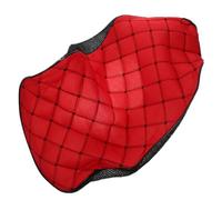 SOESFOUFU Breathable Motorcycle Seat Cover Large Red Linen Mesh Protective Cushion Slip-resistant Sunshade for Electric Scooters and Motorcycles Four Seasons Protector