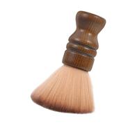 SOESFOUFU Bristle Brush with Smooth Wooden Handle for Hair Cutting and Beard Cleaning Small Portable Barber Tool for Salon Use Gentle Skin for Curly Hair and Beard Grooming