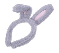 SOESFOUFU Bunny Ear Hairband Cartoon Plush Head Accessory for Womens Costume Parties Birthdays Easter in Grey Soft and Light