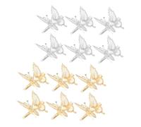 SOESFOUFU Butterfly Hair Clips Hair Pin Clips Assorted Colour for Women 12pcs Alloy Material Creating Beautiful Hairstyles and Holding Tightly for Christmas and New Year