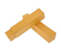 SOESFOUFU Calligraphy Work Storage Boxes 2Pcs Yellow 23X38Cm Sturdy Containers with Lid for Scroll Painting and Group Photo Albums