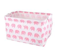 SOESFOUFU Canvas Square Storage Organizer Basket with Lid 10.6X9.4X15.7 Inch Beautiful in Look Multi-Functional Storage for Little Ones' Rooms