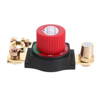 SOESFOUFU Car Battery Kill Switch with Removable Knob, 12V 24V Adjustable Angle Power Cut-Off Switch Breaker for Car Truck RV, Fits Negative Terminal (Red)