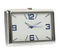 SOESFOUFU Car Dashboard Analog Clock Square Self-Adhesive Tiny Clock with Delicate Texture for Office and Vehicle Use Horizontal Style Color