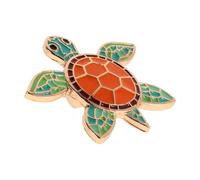 SOESFOUFU Cartoon Turtle Brooch Pin Alloy Delicate Turtle Ornament for Clothing Bags Accessories, Cute Sea World Animal Brooch Decoration for Women