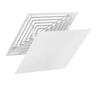 SOESFOUFU Central Air Conditioners Vent Deflector Baffle White Adjustable Square Stainless Steel and Abs Material, Easy to Store and Change Air Conditioning Wind for Office and Home Use