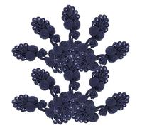 SOESFOUFU Chinese Knot Buttons Traditional Ethnic Style Seven-Bead Fasteners 10 Pairs with Pleasant Wearing Made of Polypropylene Fiber with Pleasant Wearing for Banquets and Weddings