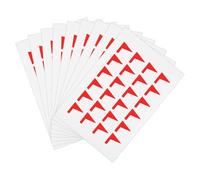 SOESFOUFU Classification Label Stickers 288pcs Flag Shaped Paper Decals with Residue-Free Application for Office and School use