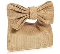 SOESFOUFU Clutch Bag Large Capacity Stylish for Women with Bow Detail and Multi-functional Versatile Use and Holiday Beach Handbag for Shopping