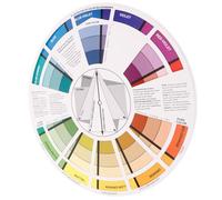 SOESFOUFU Color Wheel Paper Class Teaching Tool Accurate Color Representation Gradient Effects for Painters and Nail Artists Art Learning Colours Guide