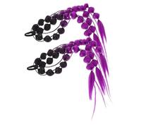 SOESFOUFU Colored Bubble Braid Ponytail Extensions for Long Gradient Lantern Braided Synthetic Hair Accessories for Festival Rave Handwoven Volume Boosting Hairpieces with Natural Blending