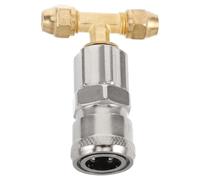 SOESFOUFU Copper Air Tee Fitting for Truck and Trailer Seat Airbag System, Quick Connection Pneumatic Connector for Air Valve and Storage Tank, Prevents Leaks, Sturdy Suspension Joint