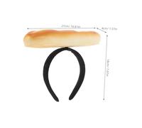 SOESFOUFU Creative Food Hair Hoop Baguette Headband for Women Realistic Bread Design Spa Party Photo Props Live Streaming Accessory for Birthday and Holiday Decorations