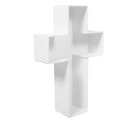 SOESFOUFU Cross Mosaic Balloon Frame - 1.8ft DIY Pre-Cut Fillable Cross for Baptism First Communion Spring Easter Marquee Ornament Wedding Party Christian & Church Decor