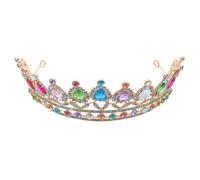 SOESFOUFU Crown Wedding Tiara for Women with Glass Crystal Alloy Material, Lightweight Comfort and Handembedded Design, for Weddings and Halloween Cosplay Princess Hair