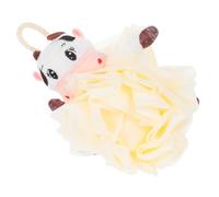 SOESFOUFU Cute Cow Bath Sponge and Soft Pe Mesh Loofah Bath Gentle on Skin for Shower
