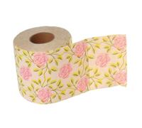 SOESFOUFU Decorative Rose Print Bamboo Pulp Toilet Paper Roll Soft Absorbent Bath Tissue with Fun Floral Design for Bathroom Tissue Decor and Practical Use
