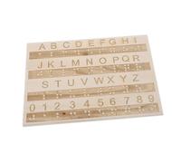 SOESFOUFU Digital Wooden Braille Alphabet Tracing Board Educational Tool for Blind and Beginners Montessori Tactile Letter and Number Learning Aid Suitable for All Ages