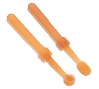 SOESFOUFU Dog Toothbrush Cat Toothbrush Portable Single-Head Brush Silicone Toothbrush Set for Oral Health and Care