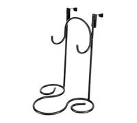 SOESFOUFU Door Hanging Rack Hair Dryer Organizer Stainless Steel Stylish Personality Black Multi-function Rack Convenient Bathroom Hair Dryer Storage for Cabinet Doors