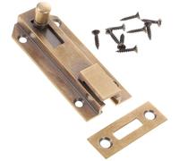 SOESFOUFU Double Door Slide Lock Bolt with Brass Flush Bolt and Thickened Handle, Easy to Install for Home and Office Doors