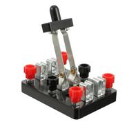 SOESFOUFU Double Pole Double Throw Switch for Electrical Experiments Teaching Instrument with Construction Manual Skill Enhancer for Basic Circuit Learning and Physics Labs