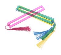 SOESFOUFU Dyslexia Reading Ruler Reading Highlight Strip 4pcs Acrylic with Smooth Edges and Tassel, Lightweight Reusable for Study and Homeschool Use on Print and Digital Screens