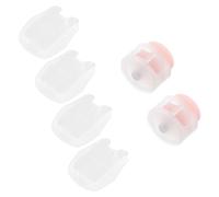 SOESFOUFU Elastic No Tie Shoelace Locks, Plastic Cord Lock Drawstring Fixator, Easy to Slip Shoes, Promotes Self-Sufficiency, Pink Shoe Fasteners