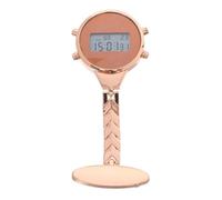 SOESFOUFU Electronic Digital Pocket Watch Rose Gold Lapel Pin Fob Watch for Doctors Women Unisex with Display Dust-Resistant Read