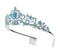 SOESFOUFU Elegant Alloy Rhinestone Wedding Crown Tiara Headband with Comfortable Fit and Sturdy Design, for Brides and Celebrations as A Delicate Wedding Headdress
