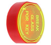 SOESFOUFU Emergency Break Glass Key Box with Lock for Doors and Windows, Wall-mounted Fire Safety Storage Case with Glow-in-the-dark English Label, Secure Emergency Access for Home