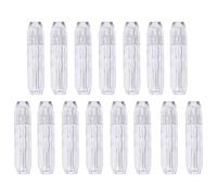 SOESFOUFU Empty Lip Gloss Tubes Lip Balm Bottles Diamond Shaped 2.5ml Plastic 15pcs Lightweight Leak Proof Containers for Travel and Trip Use