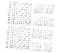 SOESFOUFU Face Gem Stickers Rhinestone Stickers 10pcs Adhesive Flatback Jewels Temporary Makeup Eye Rhinestone Decals Festival Face Jewels Self-adhesive for Party Stage Makeup