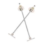 SOESFOUFU Flap Stay Drop Flap Hinge 9.04 Inch 2PCS Iron Buffer Design Lid Support for Cupboard Wardrobe Window Sill