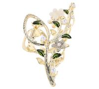 SOESFOUFU Flower Hair Claw Clip: Summer Floral Barrette With Artificial Pearl Japanese Ponytail Holder For Women Girls Chinese Hanfu Hair Accessories