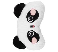 SOESFOUFU Fluffy Panda Seat Cushion with Neck Support and Lower Back Pillow, Plush Headrest Cover for Car, Home, and Office Use, for