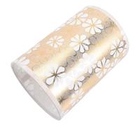 SOESFOUFU Golden Linen Drum Lampshade with E27 Socket, Retro Style Lamp Shade Fits Most Table, Wall and Floor Lamps, No Glare, Elegant Vintage Light Shade for Coffee Shops and Restaurants