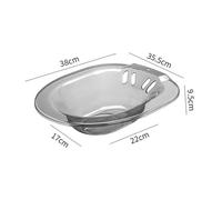 SOESFOUFU Gray Sitz Bath Basin for Toilet Seat High-Temperature Resistant Wash Basin for Pregnant Women Elderly Private Care and Soothing Cleanse Clean Postpartum Healing Aid