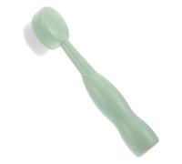 SOESFOUFU Green Manual Facial Scrubber Skin Scrubber with Plastic Handle for Women, Gently Cleanses Skin and Multi-use Exfoliator Brush for Home Use and Daily Skincare