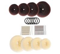 SOESFOUFU Hair Curler Bun Maker Donut Bun Shaper for Women Hairstyle Tool U-shaped Pins Twisting Tools for Women