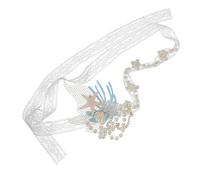 SOESFOUFU Hairband Stunning Decorated Pearl Lace Shell for Hair Elegant and, Create New Styles with Easy to Wear Design Accessories Women Music Festivals and Lover Dating