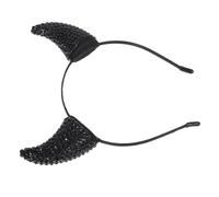 SOESFOUFU Halloween Devil Headband Glitter Cow Horns for Demon Costume Cosplay Party Includes Devil Horn Hairband