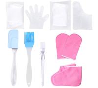 SOESFOUFU Hand Care Gloves Exfoliating Scrub Accessory Hand Foot Care Supplies with Cotton Silicone Plastic Pp Material Activate Tissues Absorption for Spa Foot Treatment Random Color