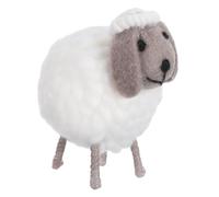 SOESFOUFU Handmade Felt Lamb Figurine for Desktop Decoration and Tabletop Display, Resistant to Damage, Collectible Sheep Ornament for Festive Seasons and Home Décor Accents