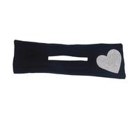 SOESFOUFU Heart Rhinestones Hair Bun Maker Ribbon Hair Donut Shaper Tool for Women Accessory Suitable for Prom