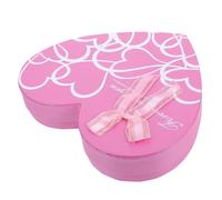SOESFOUFU Heart-shaped Paper Treat Box with 18-grid Compartments for Valentine's Day and Other Special Holidays, Elegant Pink Chocolate Packaging Box to Hold Small Presents and Showcase