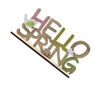 SOESFOUFU Hello Spring Sign Flower Chick Pattern Ornament Steady Bottom and Lightweight Synthetic Material, Vivid Adorable Farmhouse Decoration for Homes and Shopping Malls