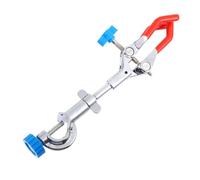 SOESFOUFU Laboratory Securely Holding, with 3 Prong Clamp Three Claws Design Sturdy Iron 3 Jaw Clamp, Easy to Operate Silver Prong Finger Clip for During Lab Apparatus Experiments